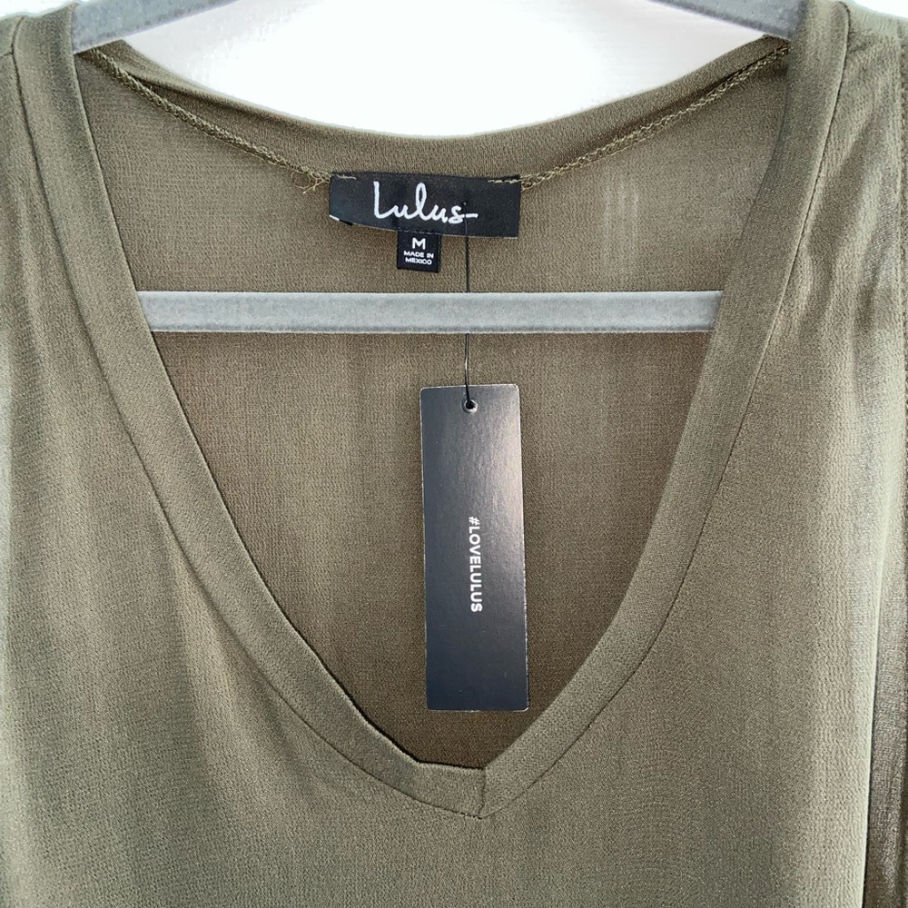 Lulus San Simeon Olive Green Cropped Tank Top - Picture 7 of 8